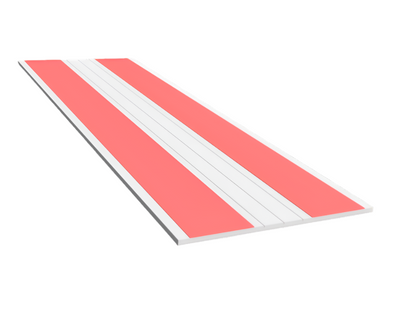 2.5" Flat Trim, Rigid PVC, Double Taped, Single Center Score, Andersen/RBA White
