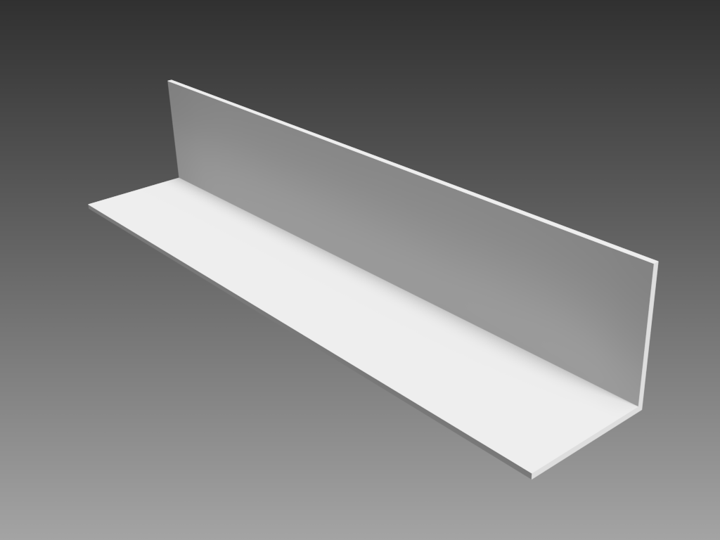 Angle, 90°, 1.5 x 1.5, Vinyl Trim