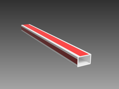 Jamb Extension 1/2 x 3/4, Vinyl, Pre-Taped