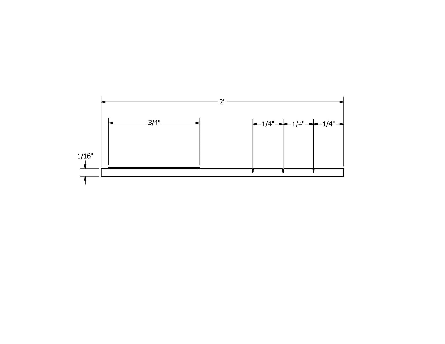 Dimensions for 2in Flat Trim, Vinyl, Pre-Taped