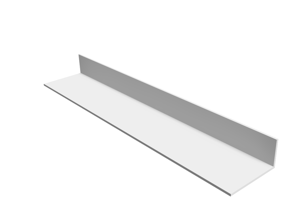 Angle, 90°, .75 x 1.5, Vinyl Trim