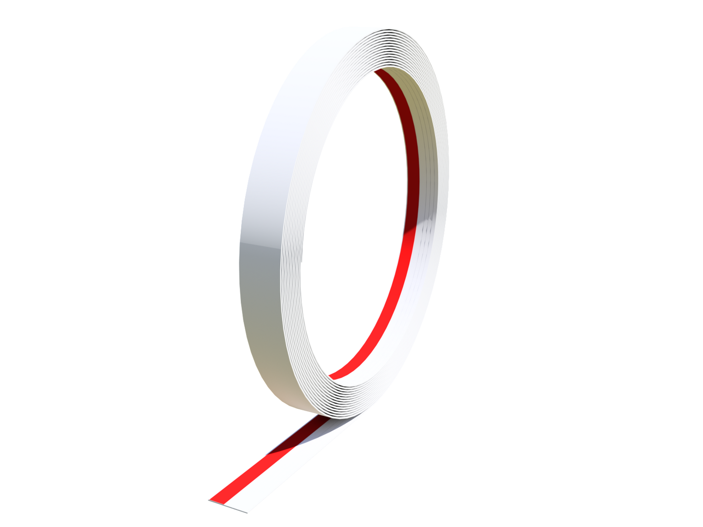 2.00" x 250' Vinyl Flat Trim Roll, Single Tape